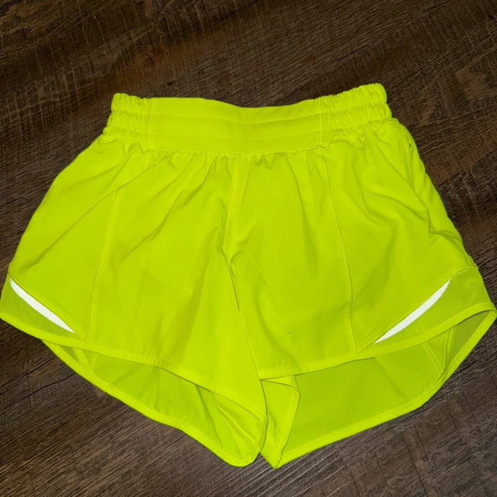 Lululemon Athletica Vibrant Yellow Athletic Shorts 4’